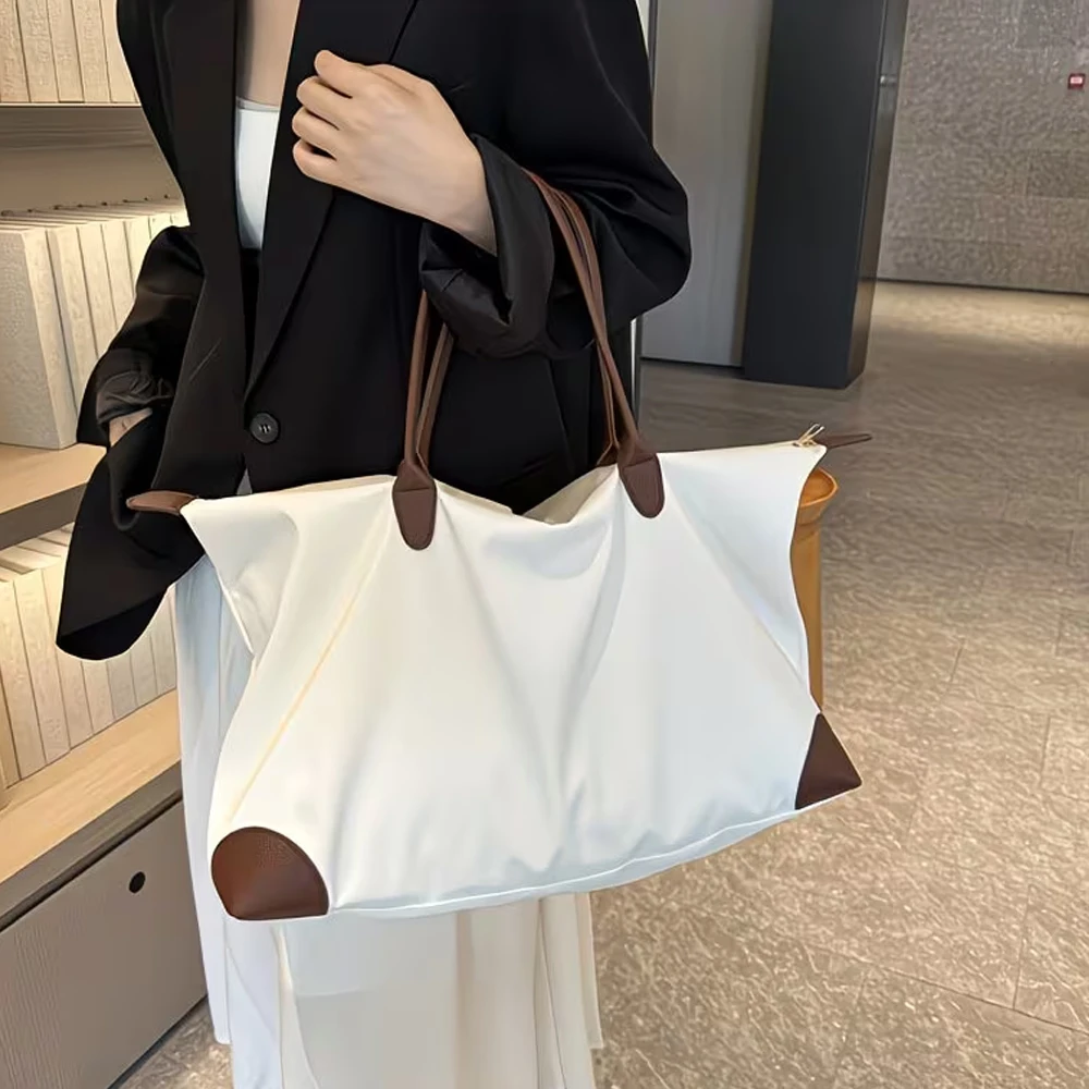 Damen-Tragetasche – Große Kapazität, Sommer-Neuheit, lässige, vielseitige Schulterhandtasche, schlichte und modische Reisetasche, leichte, tragbare Sport- und Yoga-Tasche, geeignet für Handys, Geldbörsen, Kopfhörer, Re – Detail 6