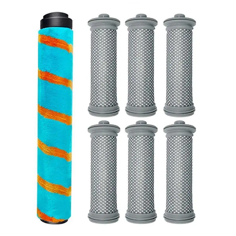 1 Stuks Rolborstel Met 6 Stuks Hepa Filter Voor Tineco A10/A11 Hero-Blauw