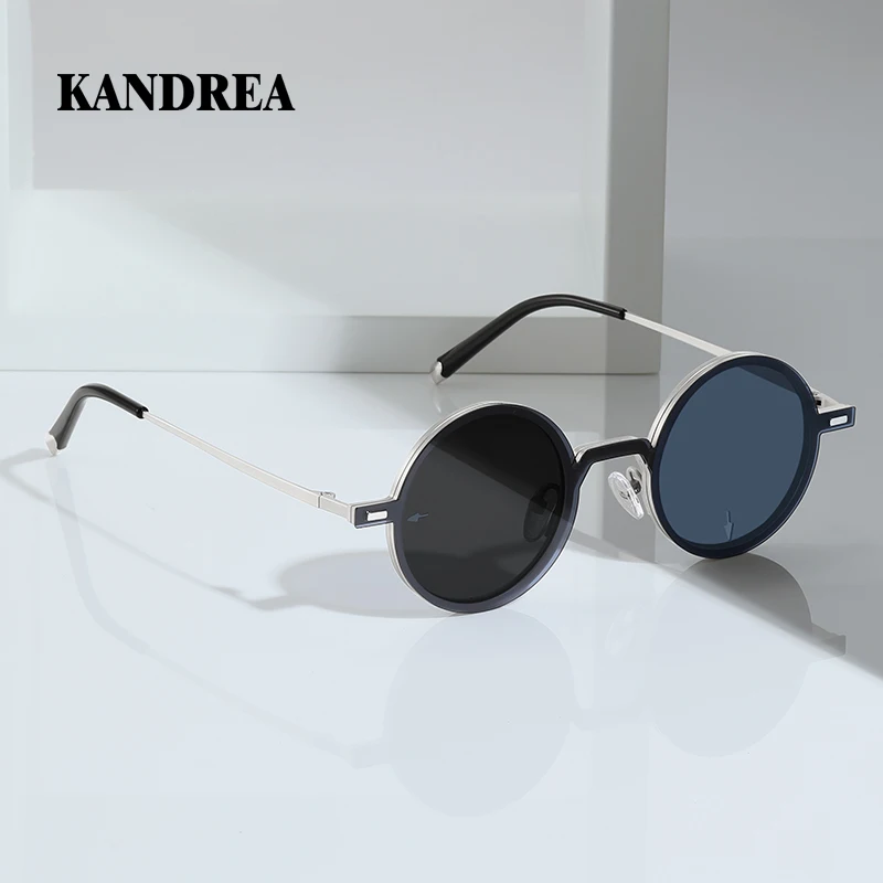 

KANDREA Rotating Adjustable Color-Changing Sunglasses Clip on Metal Polarized UV400 Anti-ultraviolet Myopia Glasses Frame 5204