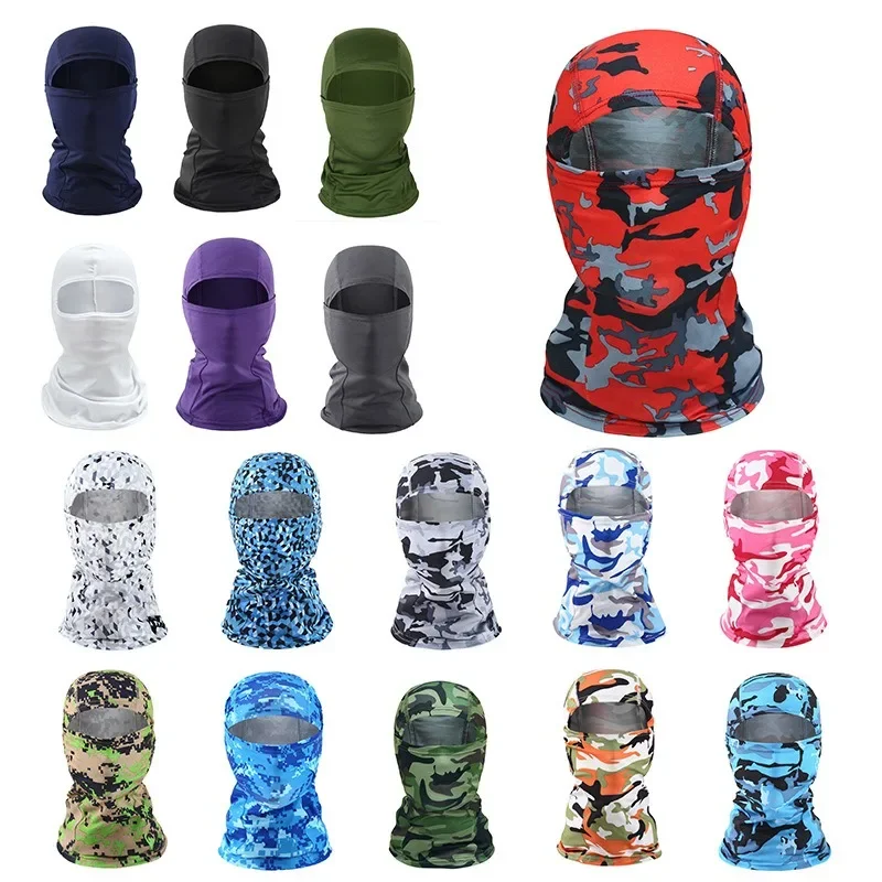 Men Balaclava Face Mask Summer Sun Protection Bandana Hiking Scarves Motorcycle Cycling Helmet Hood Cooling Neck Gaiter Ski Mask