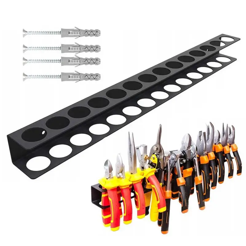 

Screwdriver Organizer Wall Mount Storage Rack Wall Mounted Pliers Organizer Tool Workshop Hand Tool Organizers For Workshop Shed