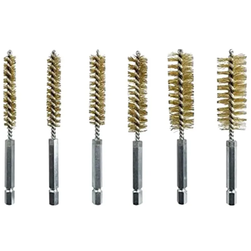 A74E-Round Wire Brush Diameter Stainless Steel Tube Brushes In Different Sizes With Round Wire Brushes For Rotary Hammers