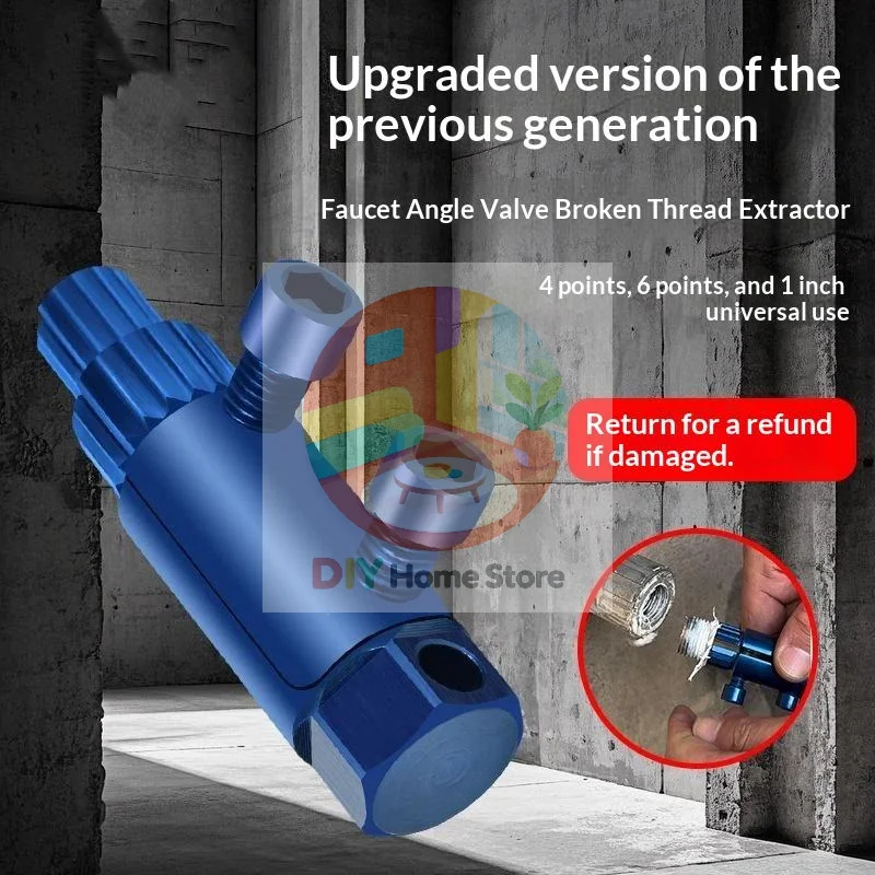 Broken Pipe Thread Extractor High Carbon Steel Pipe Remover Fits 1/2