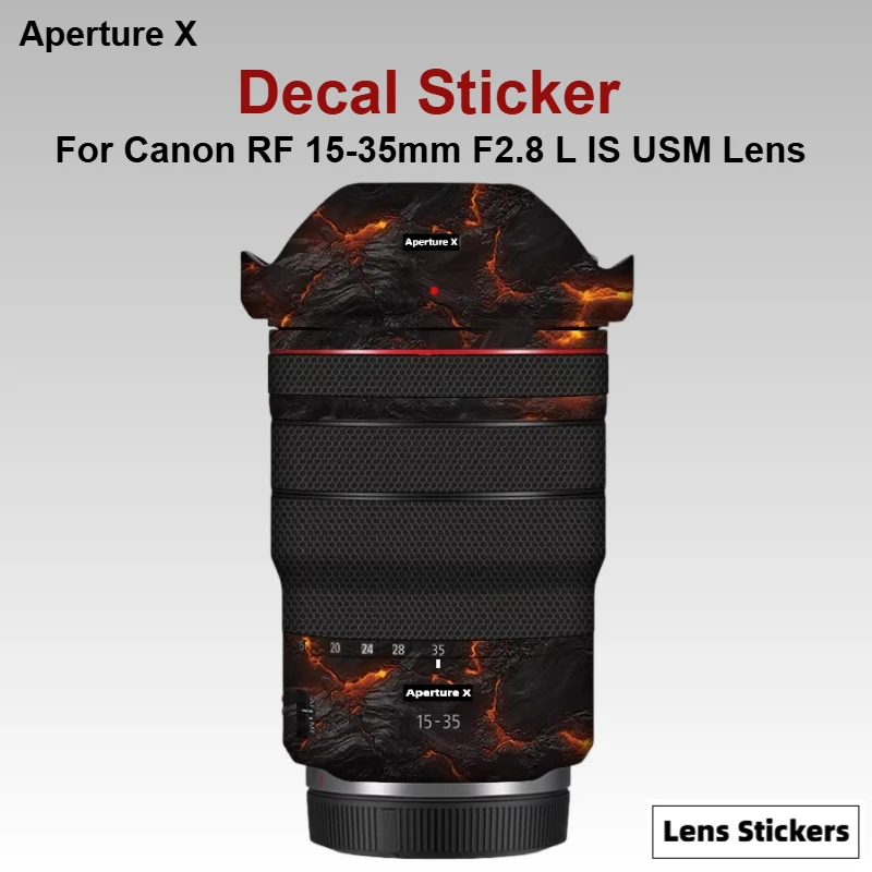 Para Canon RF 15-35mm F2.8 L IS USM pegatina de lente película protectora de la piel Protector antiarañazos abrigo RF15-35 15-35/F2.8