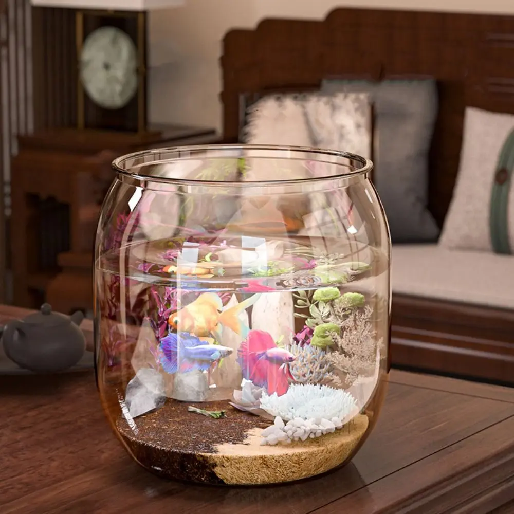 

Plastic Ecological Tank Transparent Ultra Clear Turtle Tank Ornament Anti-broken Multifunctional Fish Bowl Living Room