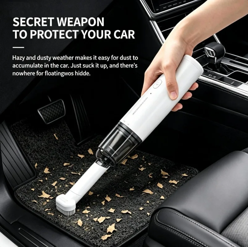 

Cordless Handheld Vacuum Cleaner, High Suction Portable Mini Vacuum for Home, Car and Desktop