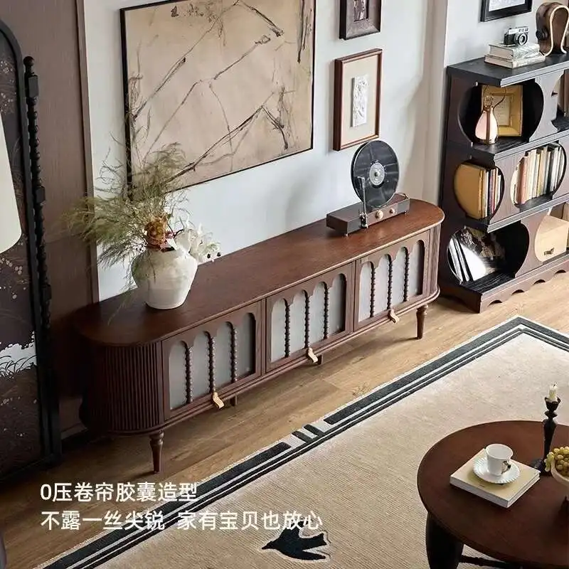 

Mid Century Modern TV Stand with Drawers,Entertainment Center with Storage Cabinet,Large TV Console Display Cabinet Furniture