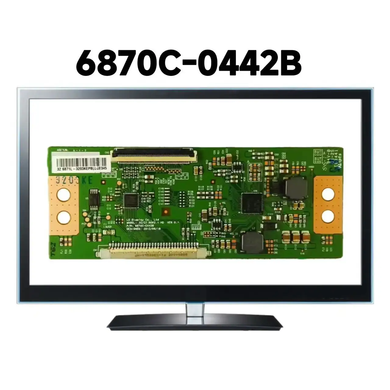 Placa T-Con de Substituição 6870C-0442B para TV - Placa de Display Original T-Con 6870C0442B