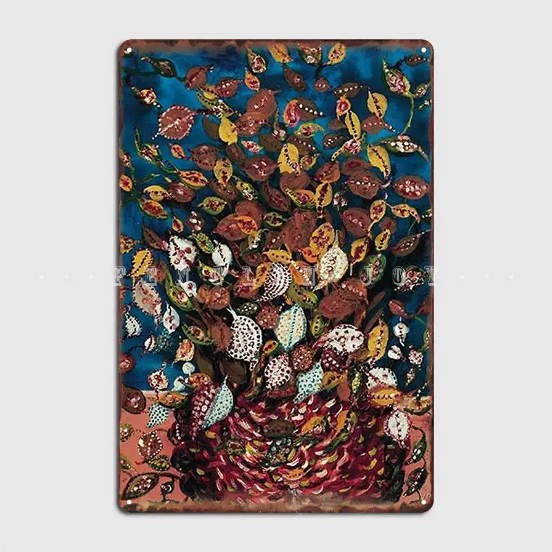 

Le Bouquet De Feuilles Seraphine Louis Favourite Artists Collection Metal Plaque Poster Party Painting Décor Tin Sign Poster