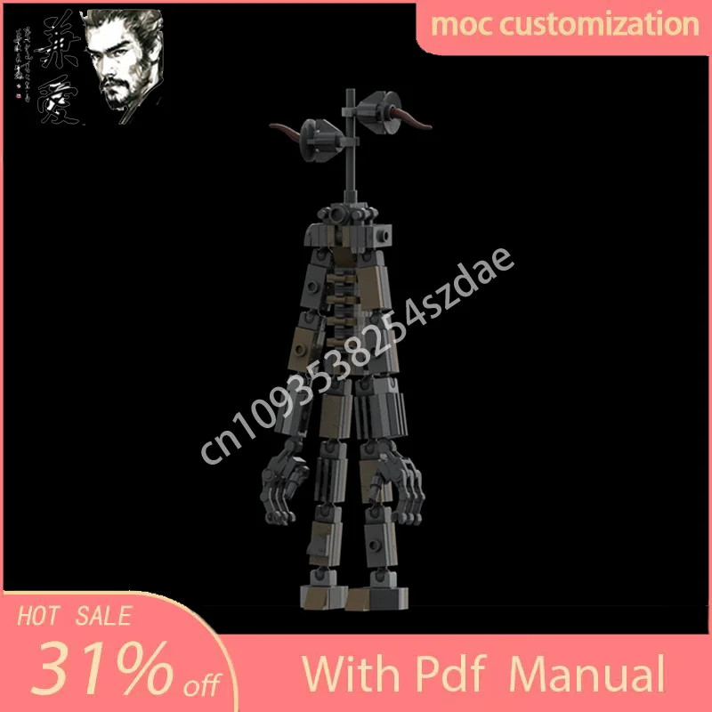 

NEW 100PCS MOC Siren Head Decorative ornaments Model Building Block Brick Creative Assembly Educational Toy Kid Birthday Gift