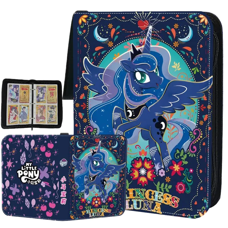 My Little Pony Loose-leaf Card Collection Photo Album Book Zipper Waterproof Business Card Holder Folder Trendy Luxury Gift