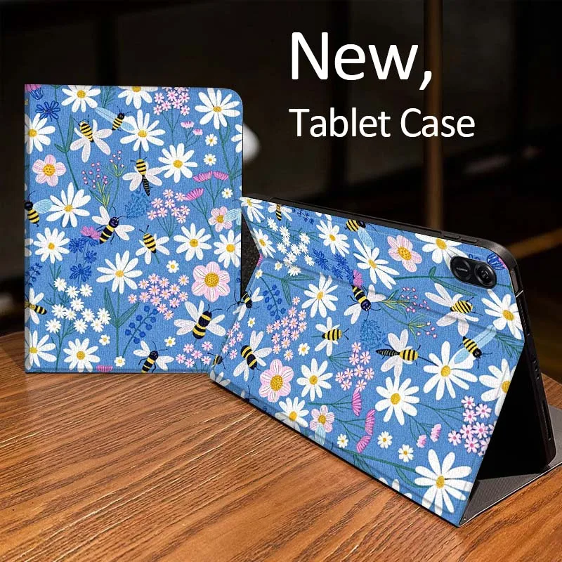 Fresh Flower Illustration For Huawei MatePad Air SE Pro M6 M5 M2 T10s T5 10 11 12.6 11.5 12 X 10.8 Inch 10.1 Tablet Case