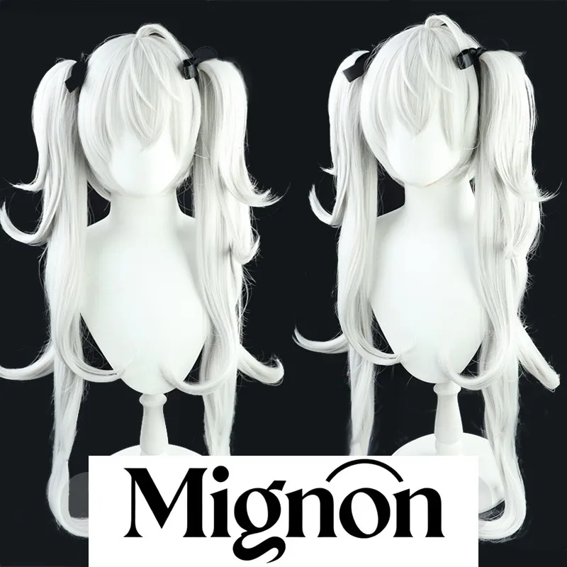

Nijisanji VTuber Kuzuha Female Version cosplay wig silver white Halloween gift
