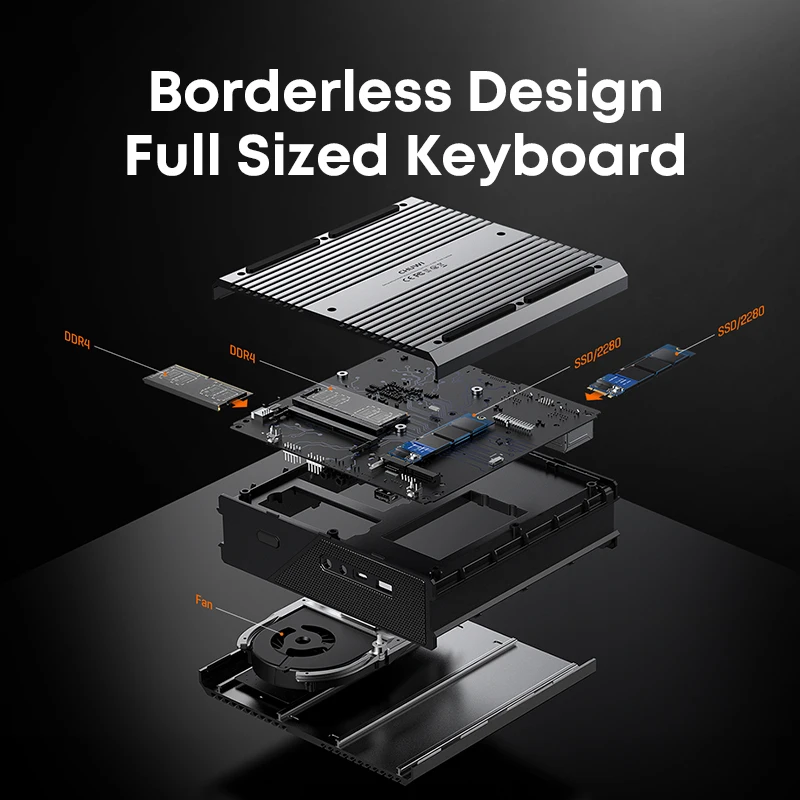 CHUWI-Gaming Mini PC, Radeon Graphics, Windows 11, 16 Threads, 16GB, 512GB, AMD Ryzen 7 5800H, 8 Núcleos, 16 Threads, Até 4,4 GHz