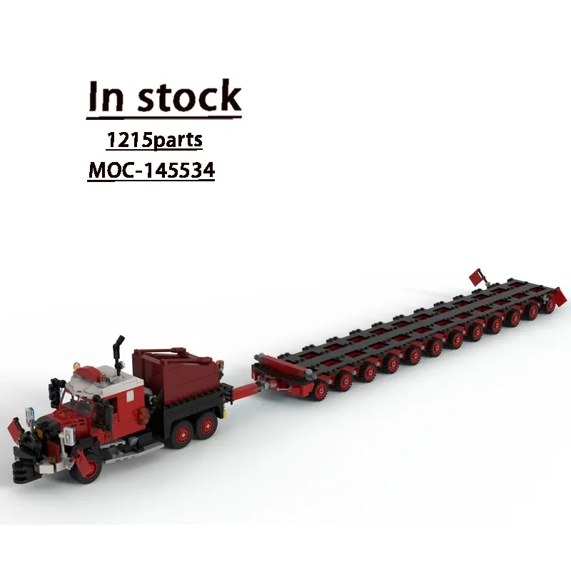 

MOC-145534 Heavy Duty Ballast Tractor Building Block Model 1215 Parts MOC Creative Boy Kids Christmas Building Block Toy Gift