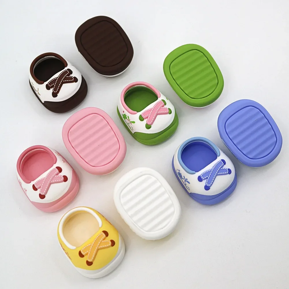 Cartoon 20cm Doll Walking Shoes Soft Rubber Cotton Doll Shoes Hand-made Dolls Accessories Sports Shoes Children Toys