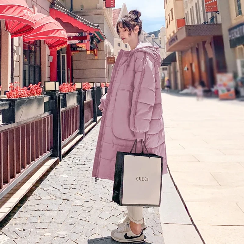 

2025 новые трендовые пуховики с хлебом, хлопковые куртки, женские зимние пальто, трендовые толстые хлопковые куртки среднего и длинного размера