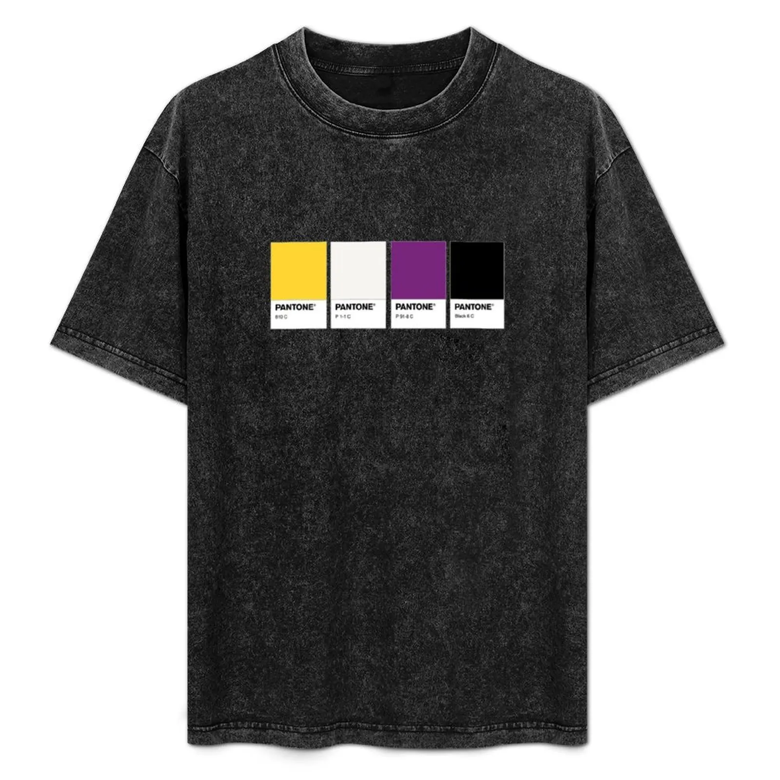 nonbinary pantone pride T-Shirt summer tops quick drying aesthetic clothes basketball graphic tees mens champion t shirts