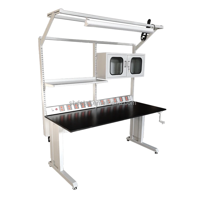 Mobile Industrial Adjustable Height Repair Work Tables of Factory Furniture