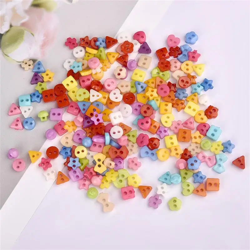 5-7mm Mini Buttons Resin Button For Doll Clothes Button Handmade Garment Sewing DIY Craft Needlework Accessories