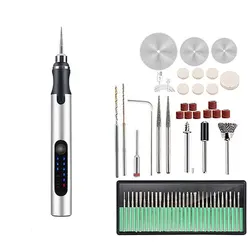 Micro Engraving Pen Three Speed Adjustable USB Charging Wireless DIY Grinding Machine Drilling Egg Carving Combination