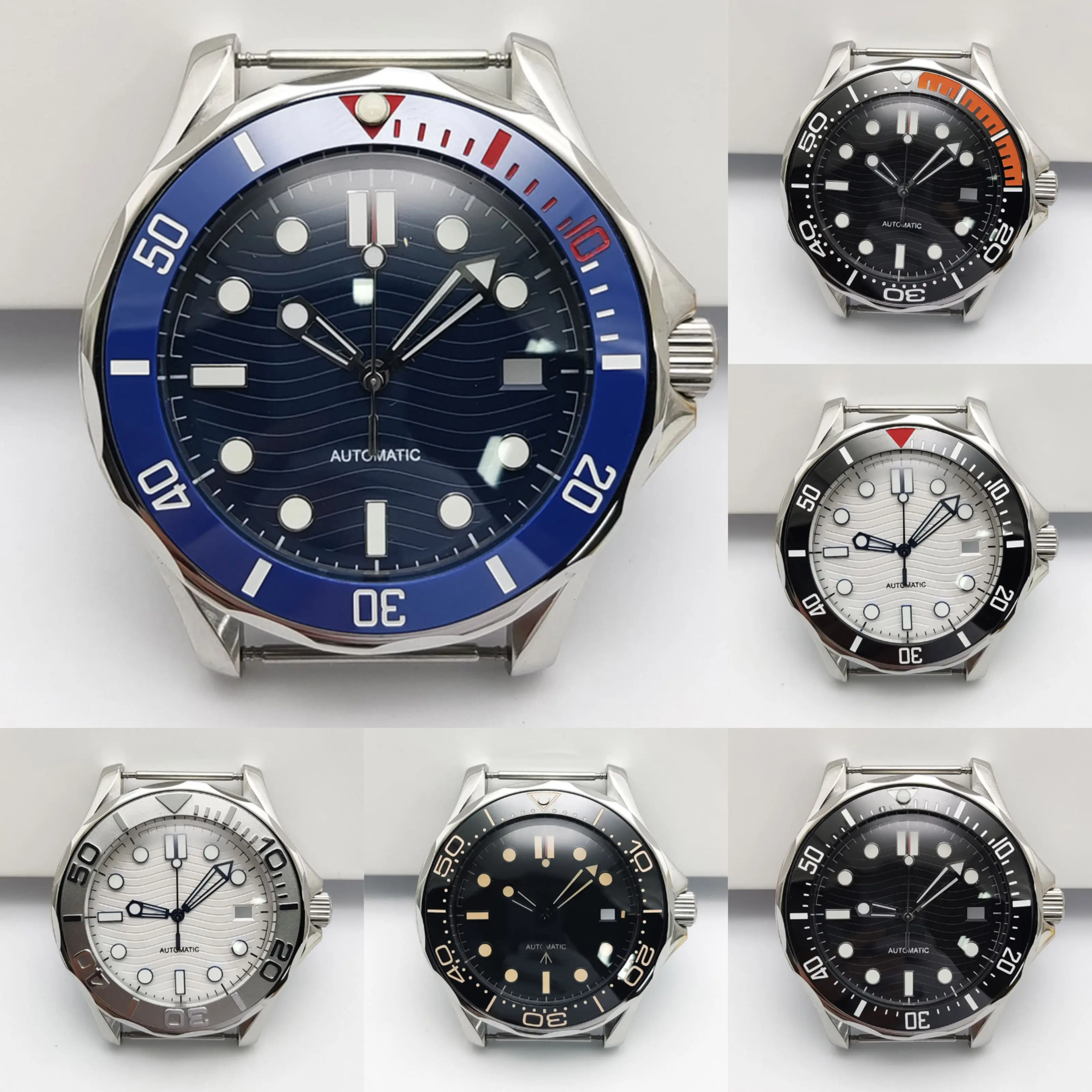 

PARNSRPE 41 мм из нержавеющей стали, светящийся деловой роскошный мужской корпус для часов, подходит для NH35, NH36, механизм, сапфировое стекло, ремешок 20 мм