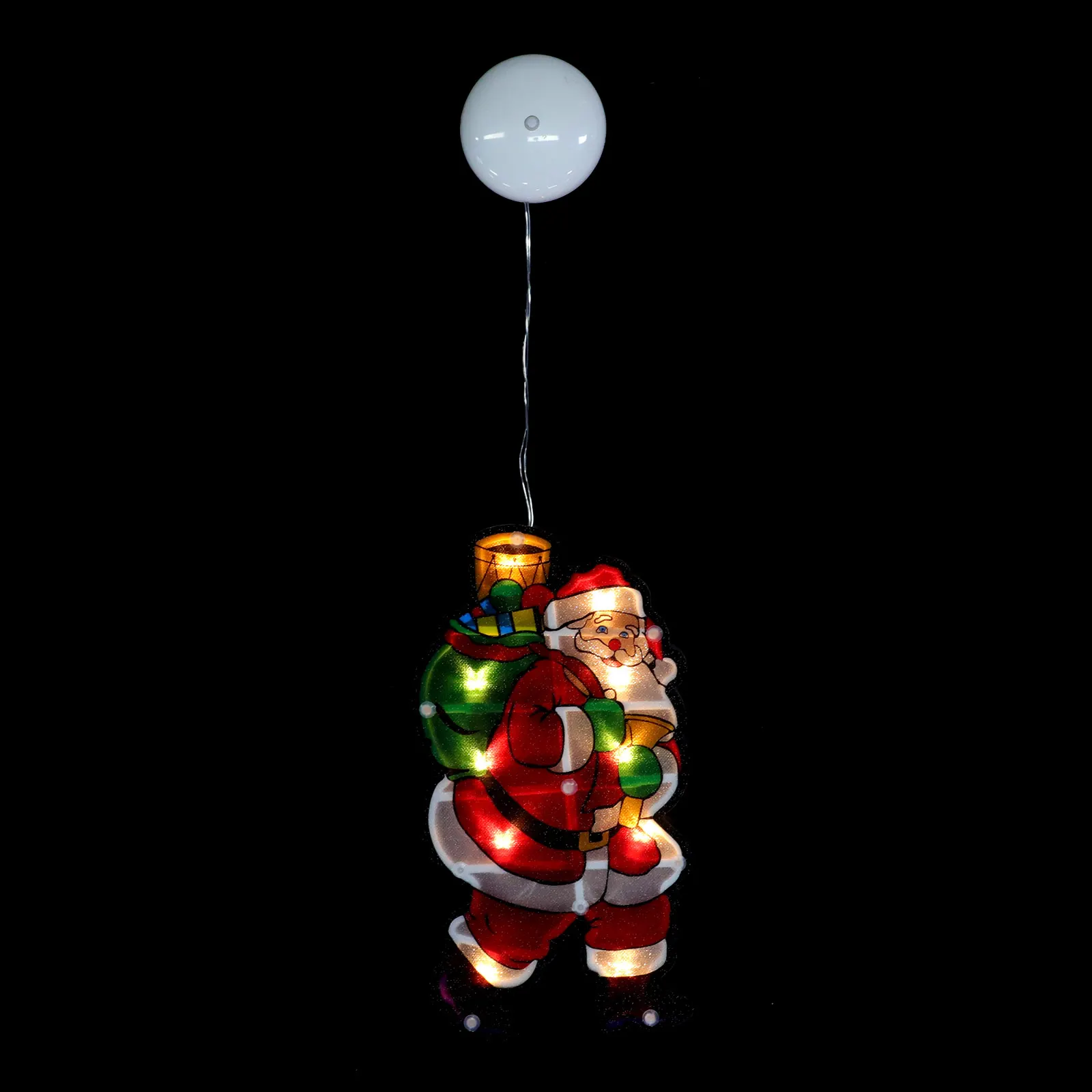 

Christmas Decoration LED Suction Cup Lights Santa Claus Window Pendant Xmas Lighting Props Home Office Night Lamp