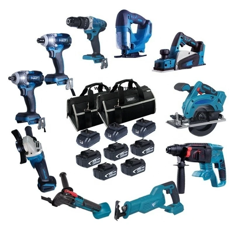 6.0AH New Arrival Customized Europe Brazil Stock Discounted Price Cheapest Factory Tools Set Box All in One for Home
