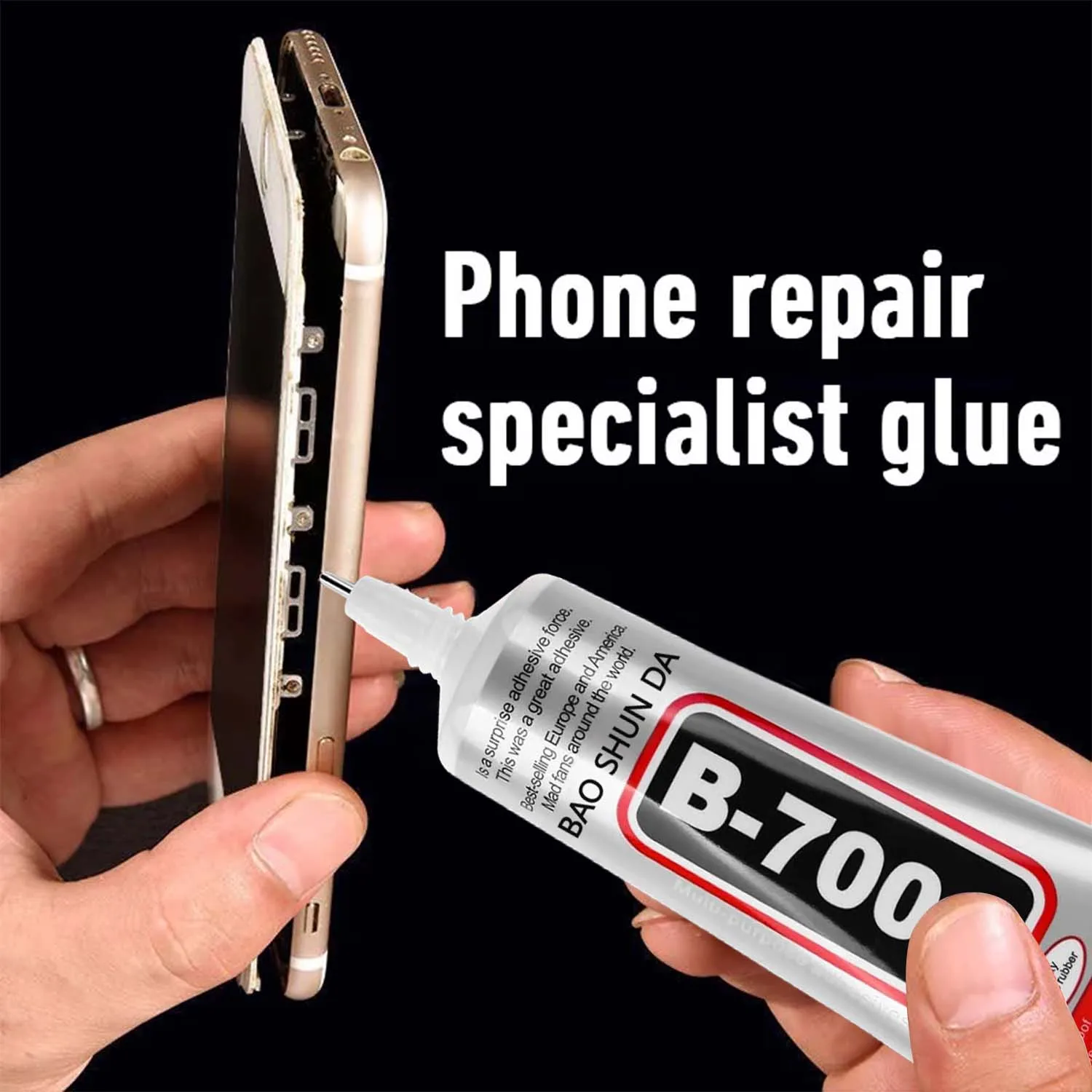JXVX 50ml B7000 Klebstoff für Mobiltelefone, Touchscreens, Superkleber B-7000, Klebstoff für Telefon-Glasreparatur, Diamanten und Schmuckwerkzeuge – Detail 3