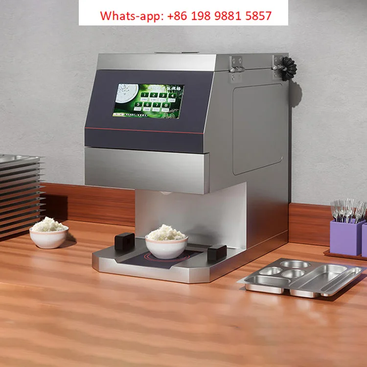 Hotel Canteen Use Automatic Stainless Steel Cooked Rice Portion Dispenser Machine