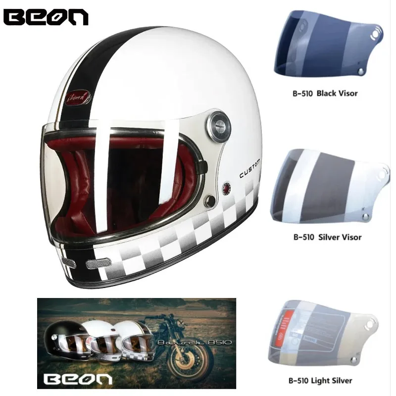

BEON B510 Helmets Visor Motorcycle Helmet Lens Visor Plating Uv Protection Lens Faceshield Casco Moto Visor