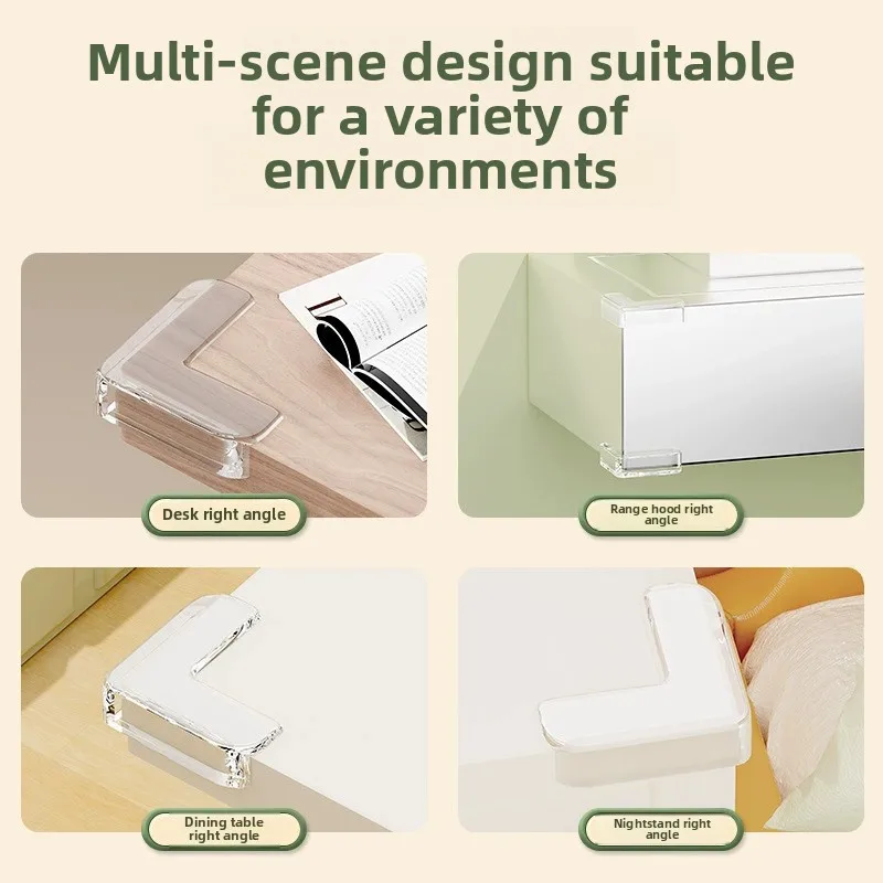 8Pcs Children Baby Safety Silicone Protector Table Corner Edge Protection Cover Children Anticollision Edge Guards