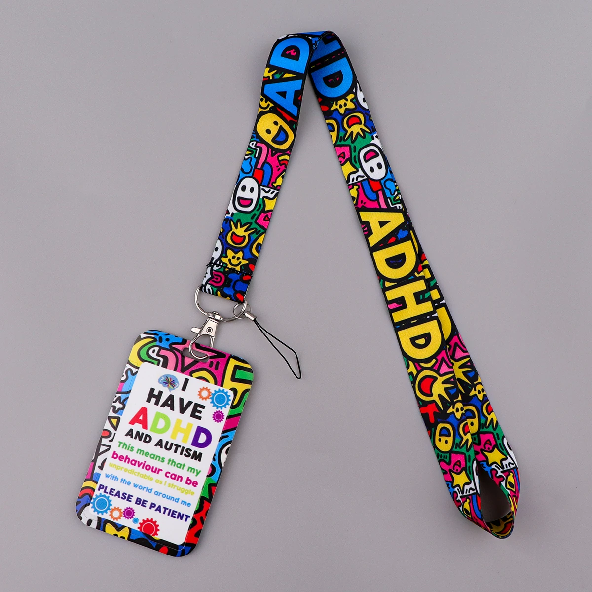 Medical ADHD Lanyard For Keys ID Card Cover Badge Holder Doctor Nurse Phone Key Lanyard Neck Straps Keychain Rope Accessories