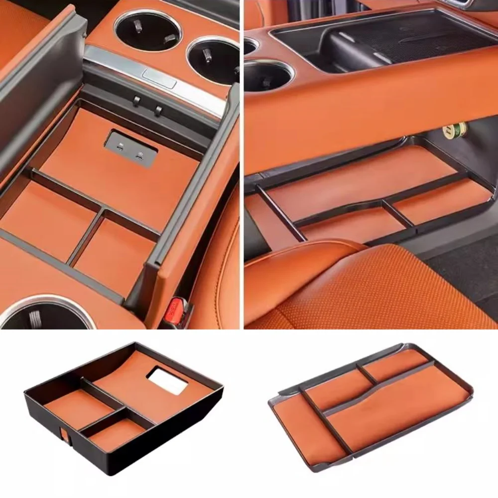 For Li LiXiang L8 L9 2022 2023 Car Central Control below/Armrest Box Storage Box Auto Decoration Plastic Styling Accessories