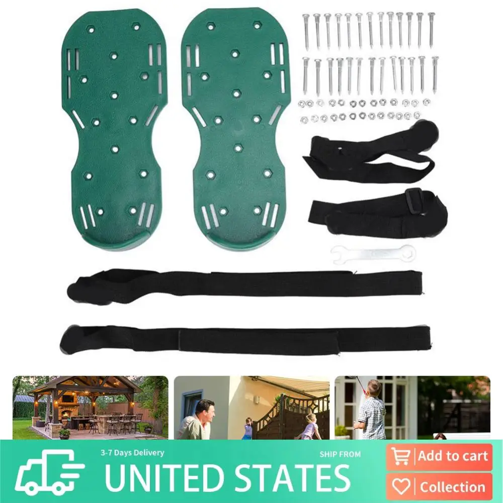 

Сапоги-аэраторы для газона, шипованные сандалии с регулируемым ремешком, инструмент для аэрации газонного грунта, противоскользящие