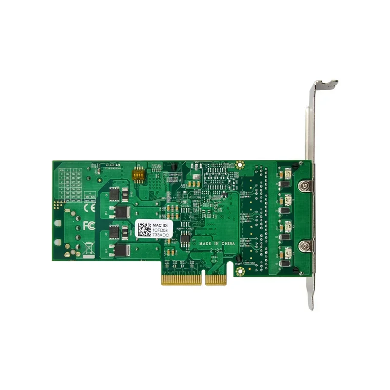 Intel I350AM4 ชิป PCIE X4 RJ45 Quad 4 พอร์ตอุตสาหกรรมการ์ดเครือข่าย PoE Vision กรอบ Grabber NICs Gigabit Ethernet Lan 1000Mbps