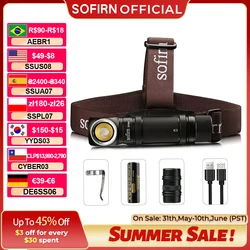 Sofirn SP40A TIR Optics Rechargeable LED Headlamp TN-3535 1200lm 18650 Headlight 18350 Angle Flashlight with Magnet Tail