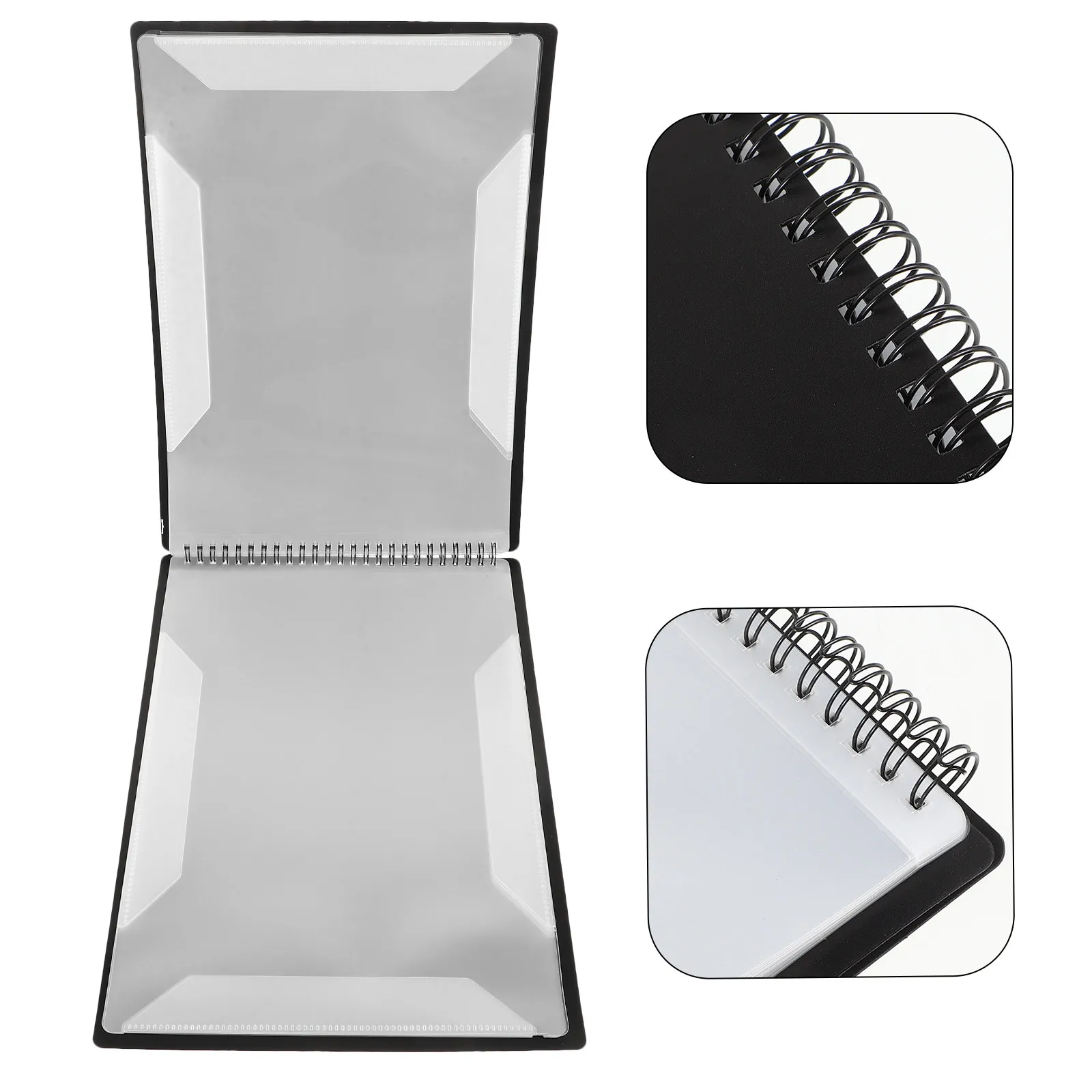 Music Sheet Folder A4 Size Horizontal Adjustable Binder Lightweight PP Secure Clip for Marching Band Trumpet Clarinet Lyre Flip
