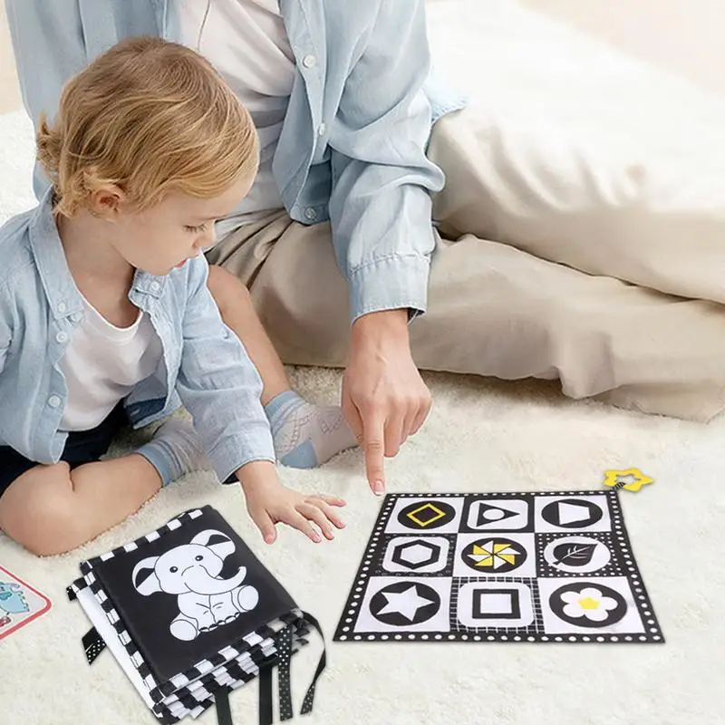 Giocattoli a contrasto per bambini Set di 3 giocattoli sensoriali a colori per bambini Giocattoli interattivi per attività di apprendimento a contrasto Cervello educativo per bambini