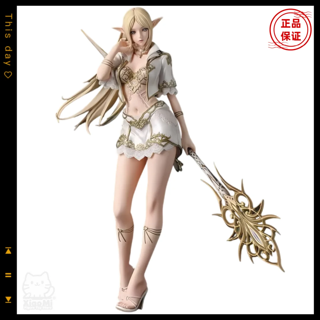 العلامة التجارية الجديدة Lineage 2 White Elf أنثى ماج أنيمي نموذج لجسم لعبة هدية للأطفال