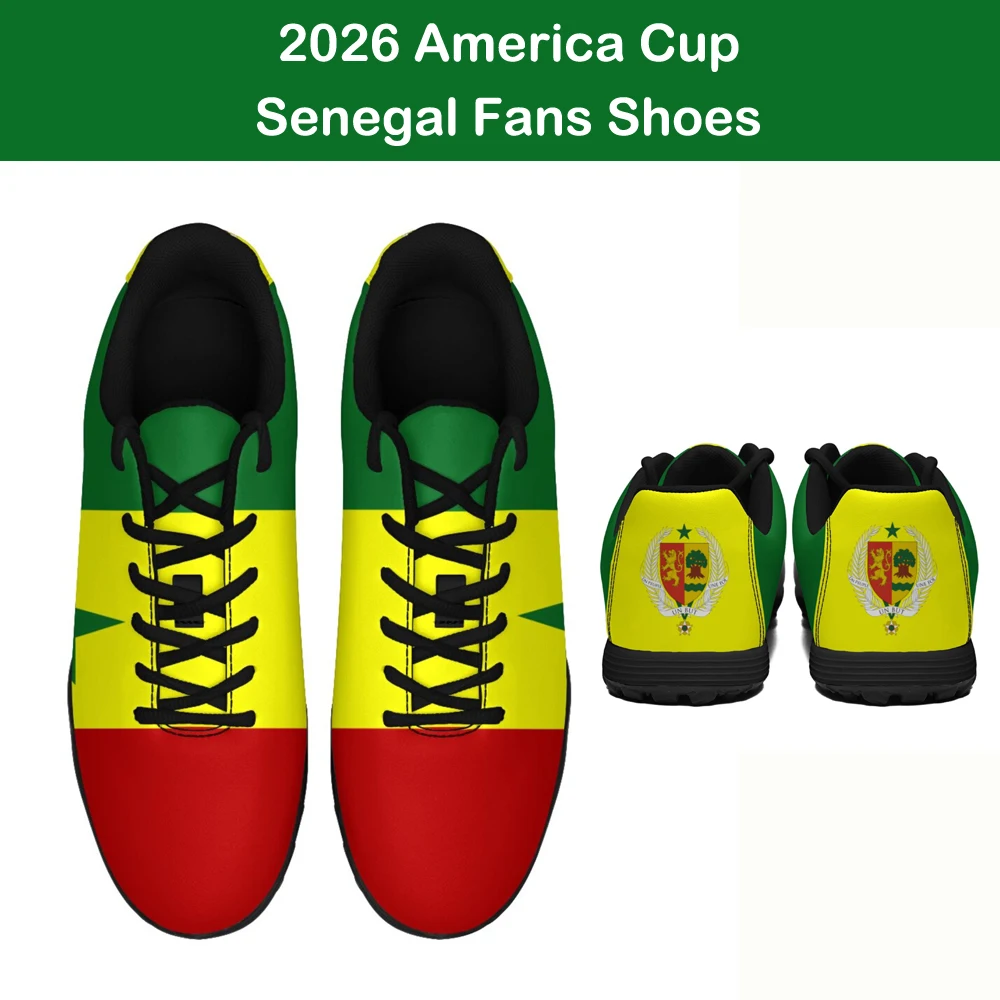 2026 America Cup Custom Print Fans Soccer Shoes Football sneakers Morroco, Senegal, Algeria, Egypt Africa Country Flag Designs view 2