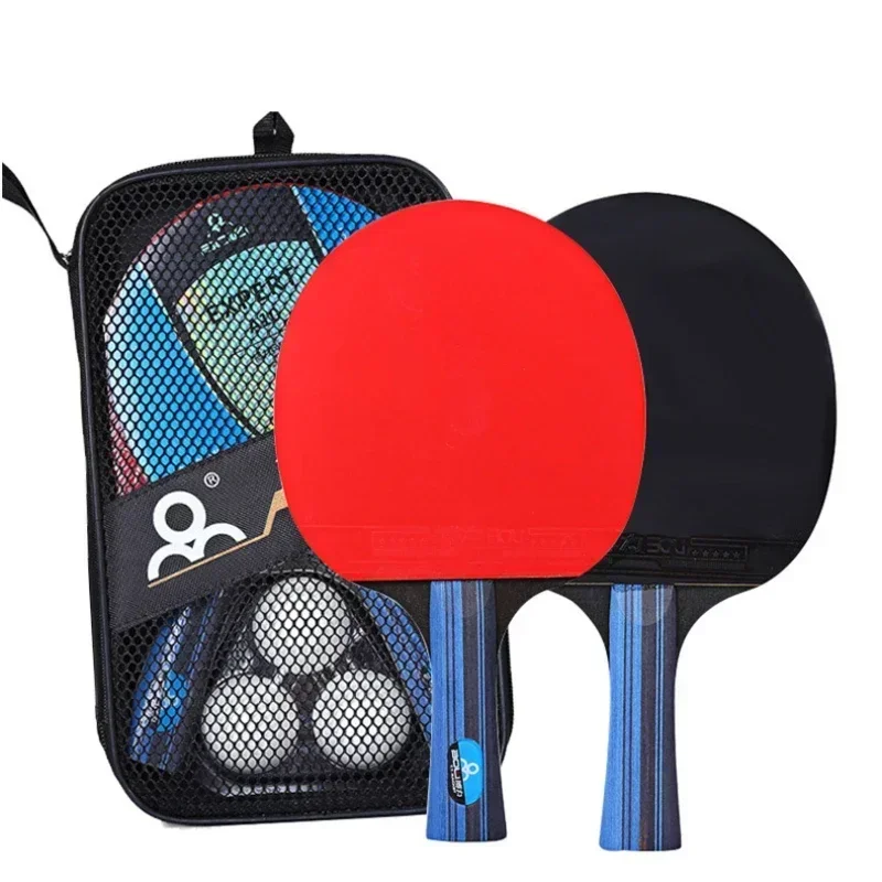 

Glue Reverse Suit Table Training Table Tennis Racket Three Balls Rackets Racket Beginner Tennis Two Double-sided Student