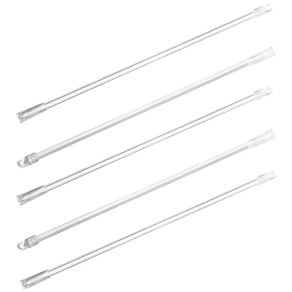 5Pcs Blind Tilt Wand for Vertical Blinds Strong PP Material Smooth Surface Easy Operation Replacement Blind Rod with Hook