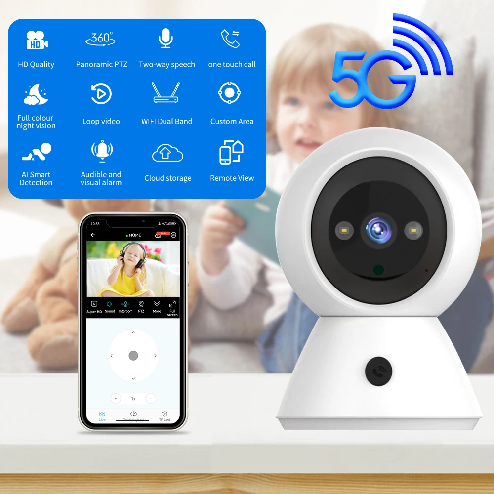 WiFi IP-Kamera drahtlose Nachtsicht Bewegungs erkennung intelligente Sicherheit Schutz Video überwachung Baby phone Recorder