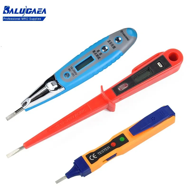 Multifunctional Digital Display Induction Test Pen Voltage Meters12-250V Pronounce Voltage Meters Electric Voltage Tester