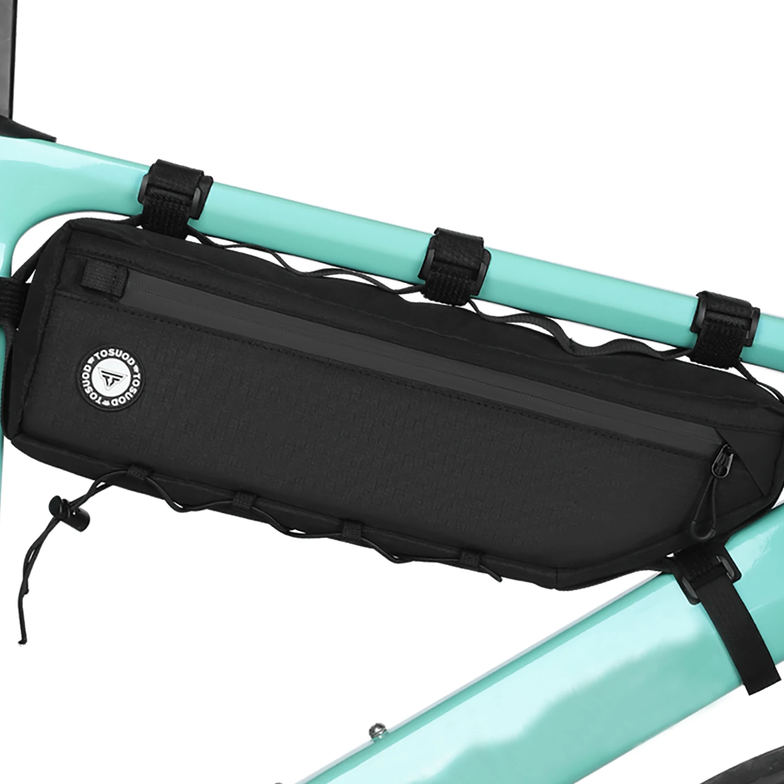 TOSUOD Wasserdichte Fahrrad-Down-Schlauchtasche, große Öffnung, praktische Fahrradtasche für Rennräder und Mountainbikes – Detail 11
