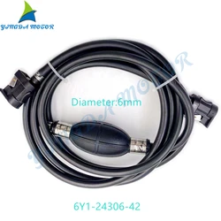 6Y2-24306-53 6Y1-24306-42 Rubber Fuel Line Hose For Yamaha Outboard Motors Parsun, Fuel Pipe Joint Comp 6Y1-24305-04