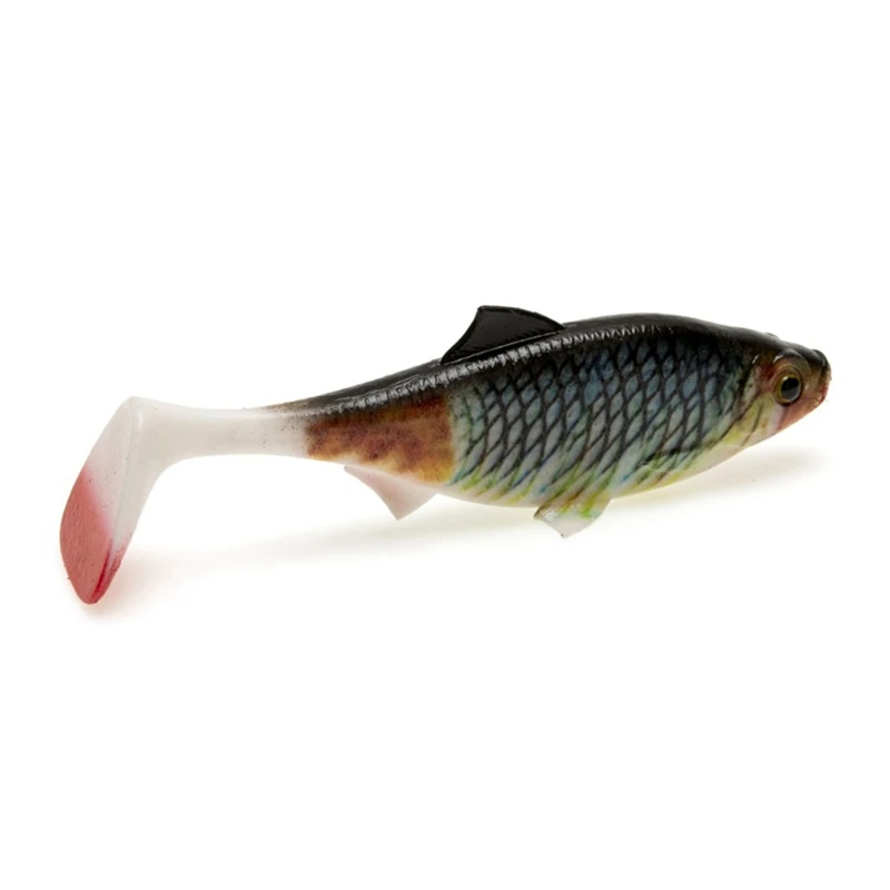 6A-2Pack Angeln Swimbait Weiche Kunststoff Köder, Paddel Schwanz Schwimmen Köder Mit 3D Augen, sinkende Paddel Schwanz Köder Köder