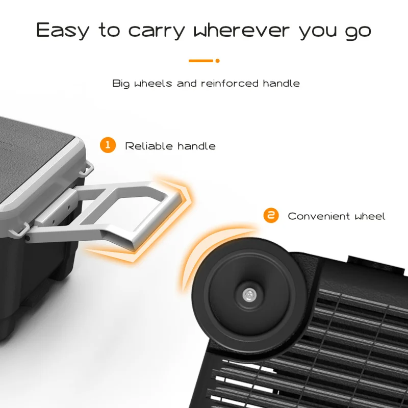 Heavy Duty Dual Zone Portable Car Fridge Freezer Compressor 12V 24V SUV Camping Parts