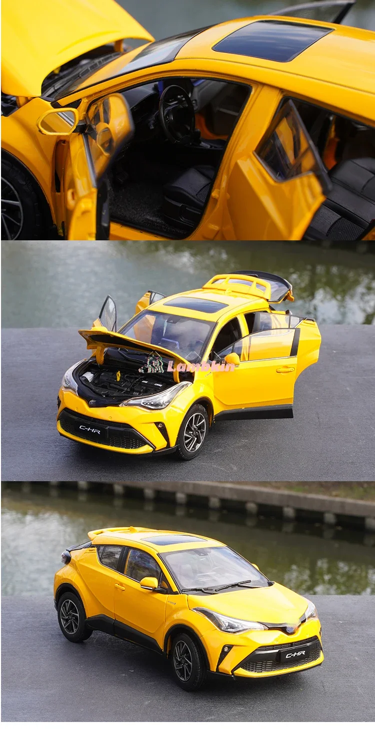 Model Decoration 1:18 For Original GAC Toyotas C-HR CHR Toyotas 2022 Simulation Alloy Car Model